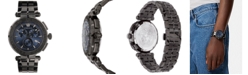 Versace Men's Swiss Chronograph Greca Gray Stainless Steel Bracelet Watch 45mm
